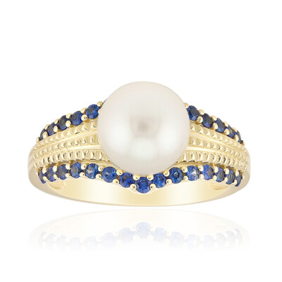 9K White South Sea Pearl Gold Ring (Michelle Albala)
