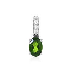 Russian Diopside Silver Pendant