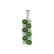 Russian Diopside Silver Pendant