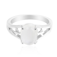 Tanzanian Rainbow Moonstone Silver Ring