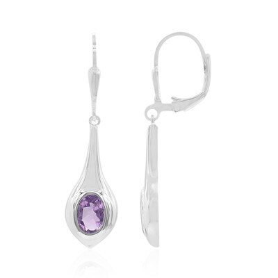 Amethyst Silver Earrings