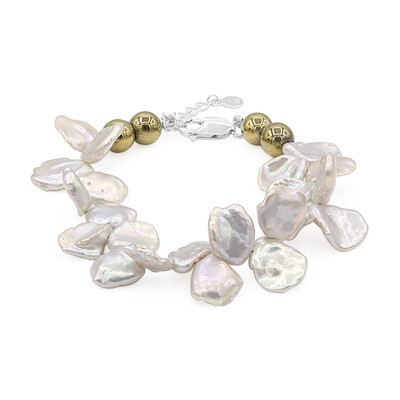 Keshi pearl Silver Bracelet (TPC)