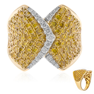 14K SI2 Orange Diamond Gold Ring (CIRARI)