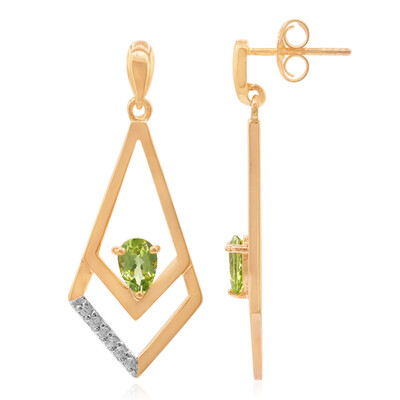 Peridot Silver Earrings