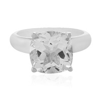 White Topaz Silver Ring