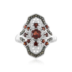 Mozambique Garnet Silver Ring