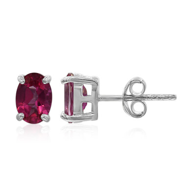 Hot Pink Mystic Topaz Silver Earrings