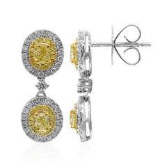 14K SI2 Yellow Diamond Gold Earrings (CIRARI)
