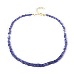 Tanzanite Silver Necklace (Adela Silber)