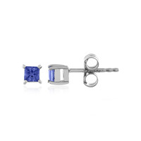 Blue Sapphire Silver Earrings