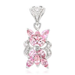 Padparadscha Sapphire Silver Pendant