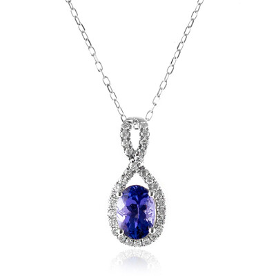 14K AAA Tanzanite Gold Necklace