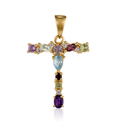Swiss Blue Topaz Silver Pendant
