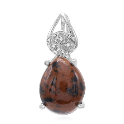 Mahogany Obsidian Silver Pendant