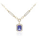 14K AAA Tanzanite Gold Necklace (CIRARI)
