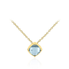 Sky Blue Topaz Silver Necklace