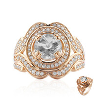 White Topaz Silver Ring