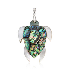 Abalone Shell Silver Pendant