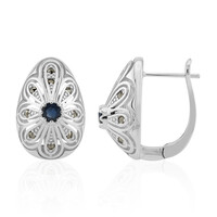 Blue Sapphire Silver Earrings (Annette classic)