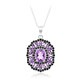 Amethyst Silver Necklace