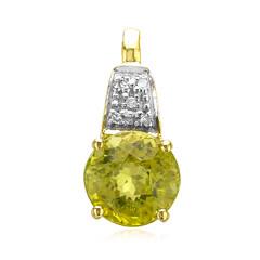 9K Cuprian Tourmaline Gold Pendant
