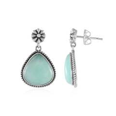 Amazonite Silver Earrings (Desert Chic)