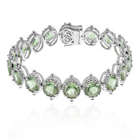 Caribbean Teal Fluorite Silver Bracelet (Dallas Prince Designs)