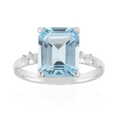 Sky Blue Topaz Silver Ring