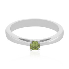 Demantoid Silver Ring
