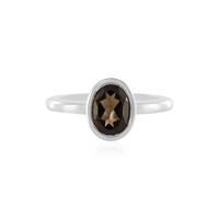 Smoky Quartz Silver Ring