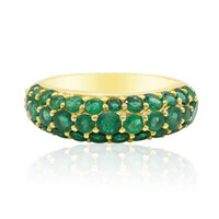 9K Zambian Emerald Gold Ring (Adela Gold)