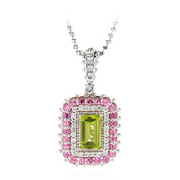 Peridot Silver Necklace (Dallas Prince Designs)