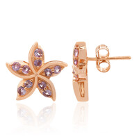 Pink Sapphire Silver Earrings (Remy Rotenier)