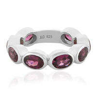 Rhodolite Silver Ring