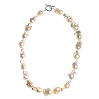 Freshwater pearl Silver Necklace (TPC)