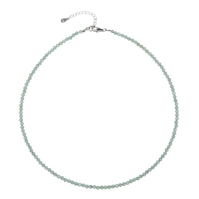 Green apatite Silver Necklace