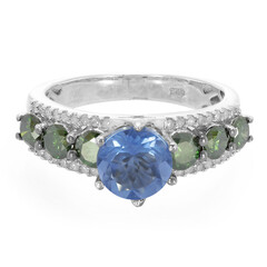 Colour Change Fluorite Silver Ring
