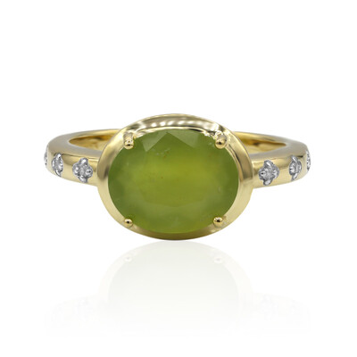 9K Brazilian Green Opal Gold Ring (Tenner Diniz)