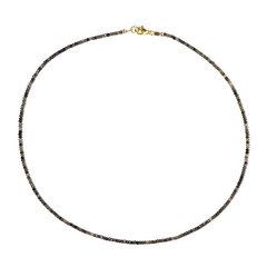 Chocolate Sapphire Silver Necklace