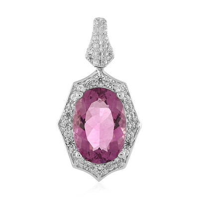 Mexican Pink Fluorite Silver Pendant