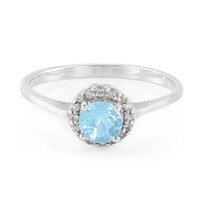 Blue Apatite Silver Ring