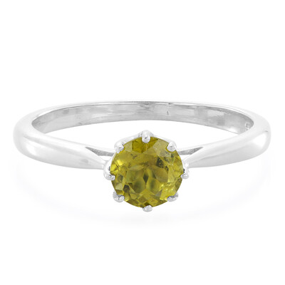Fancy Tourmaline Silver Ring
