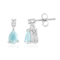 Larimar Silver Earrings
