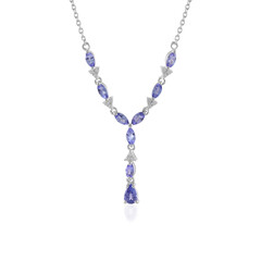 Tanzanite Silver Necklace