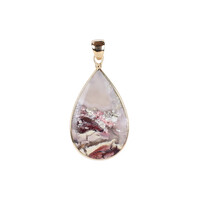 Java moss agate Silver Pendant