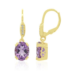 Amethyst Silver Earrings