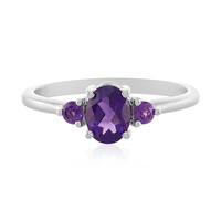 Amethyst Silver Ring
