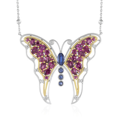 Rhodolite Silver Necklace (Dallas Prince Designs)