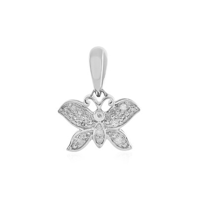 SI1 (I) Diamond Silver Pendant