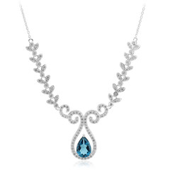 London Blue Topaz Silver Necklace